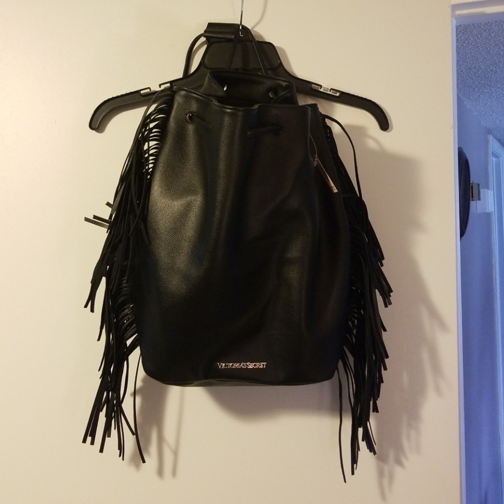 Leather backpack bag